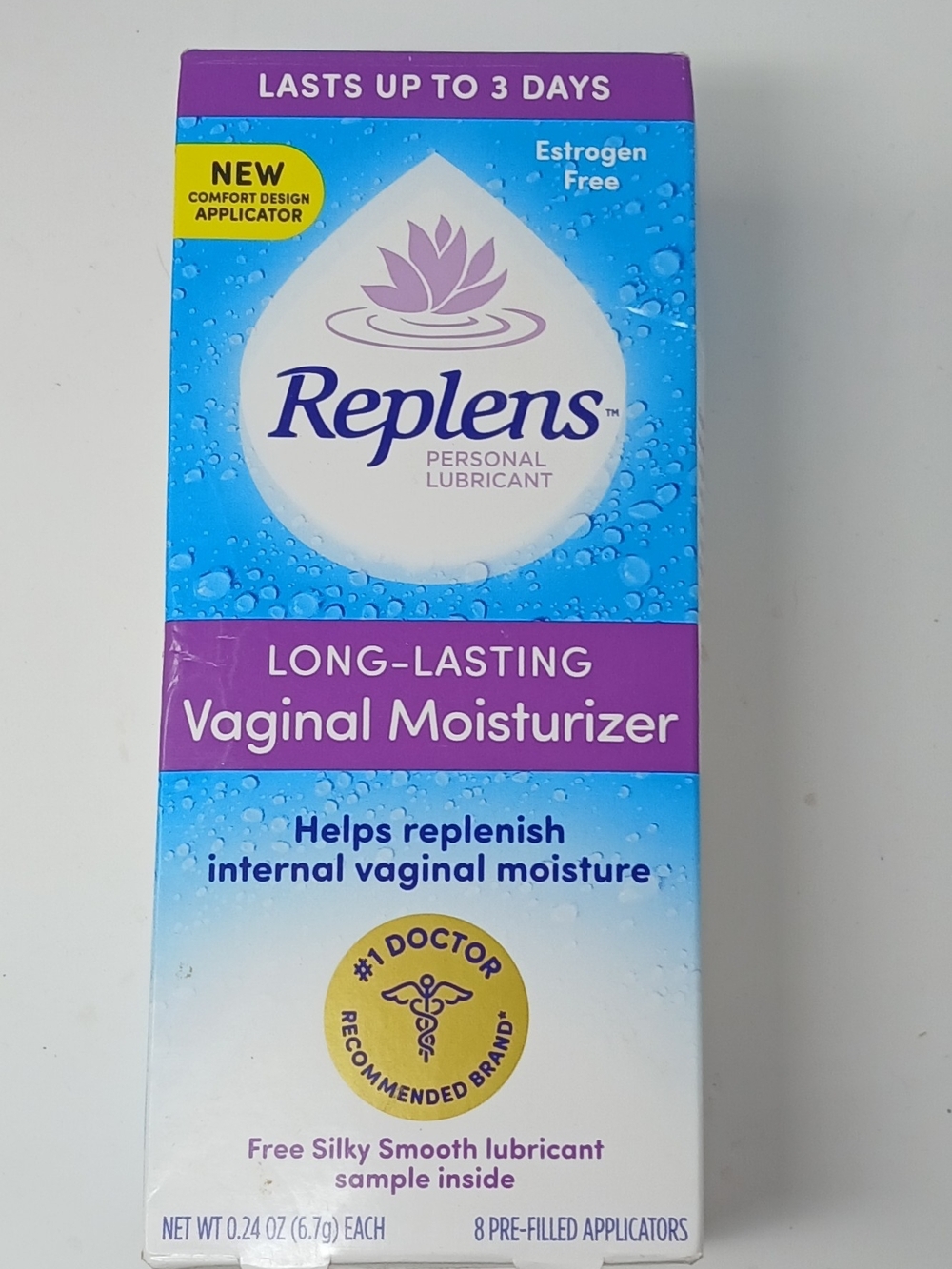 Replens Long-Lasting Vaginal Moisturizer - 8 Prefilled Applicators